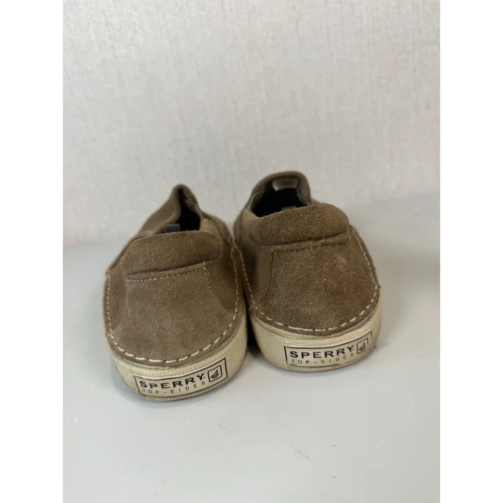 Sperry Top-Sider Largo Slip-On‎ Taupe Suede Loafer Mens Sz 9.5M Shoes 0456761